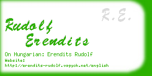 rudolf erendits business card